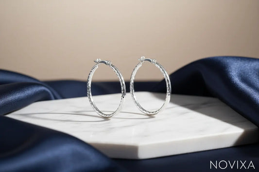 Sterling Silver Earrings Jewelry novixa