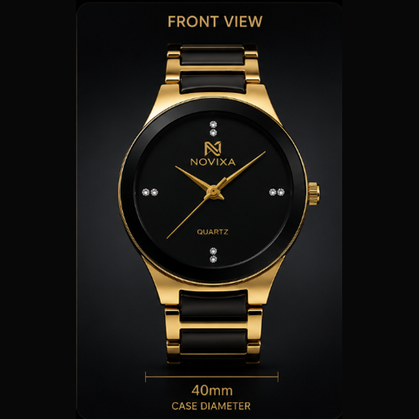 NOVIXA™ Royal Black Edition Watch Novixa Now Watches