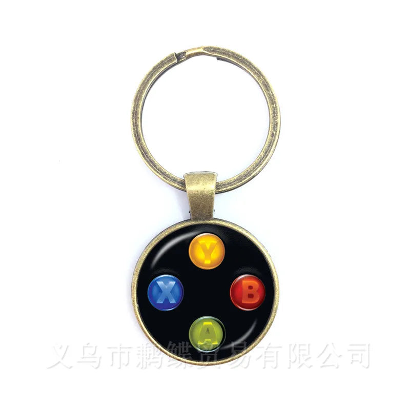 Retro Game Controller Keychain — Premium Zinc Alloy Gamer Gift