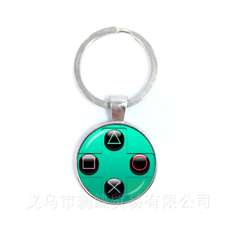 Retro Game Controller Keychain — Premium Zinc Alloy Gamer Gift