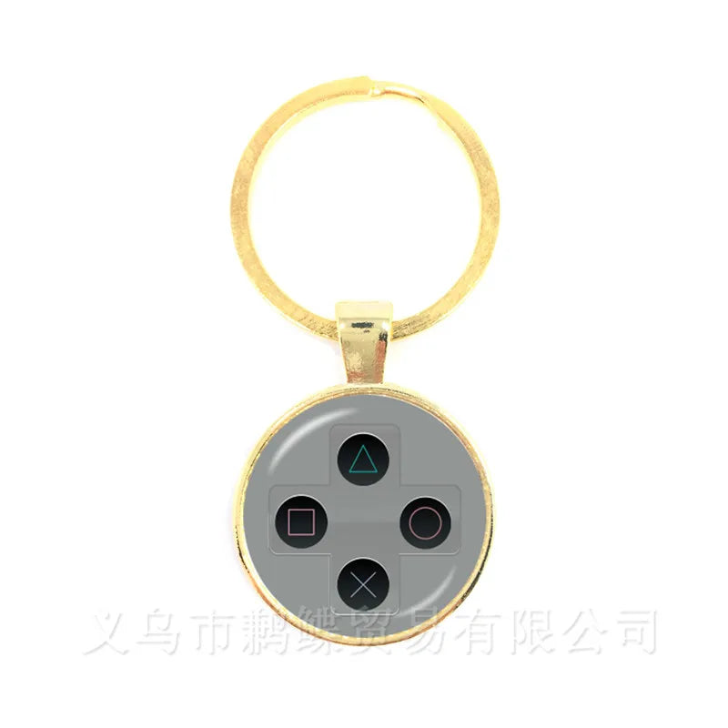 Retro Game Controller Keychain — Premium Zinc Alloy Gamer Gift