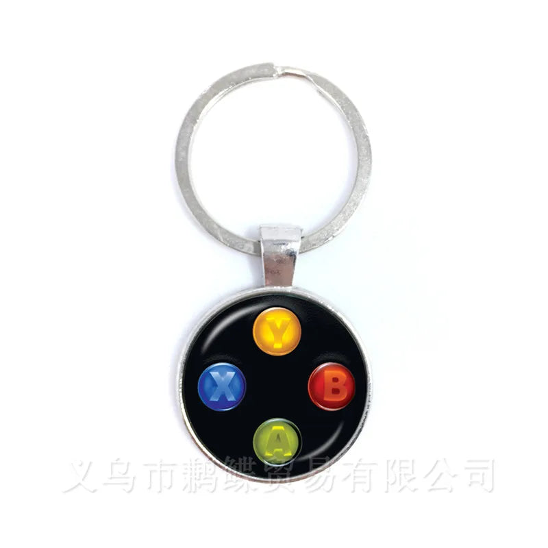 Retro Game Controller Keychain — Premium Zinc Alloy Gamer Gift