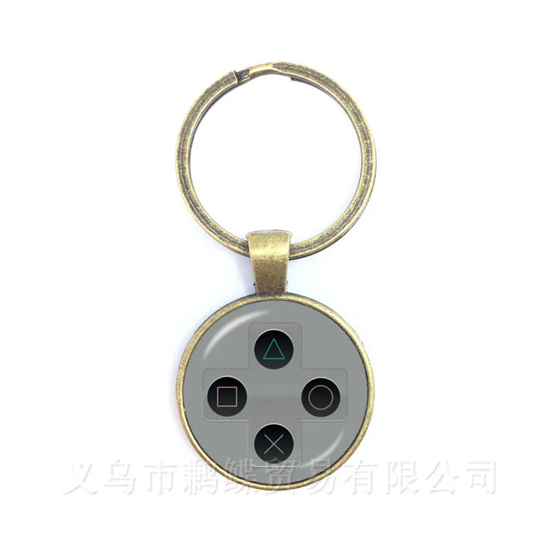 Retro Game Controller Keychain — Premium Zinc Alloy Gamer Gift