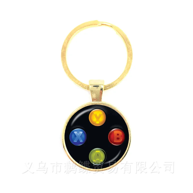 Retro Game Controller Keychain — Premium Zinc Alloy Gamer Gift