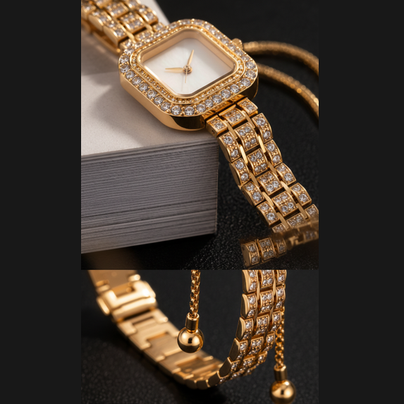 NOVIXA™ Luxury Rhinestone Bracelet Watch for Women Novixa Now Watches