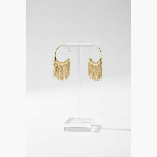 925 Sterling Silver Snake Tassel Drop Earrings