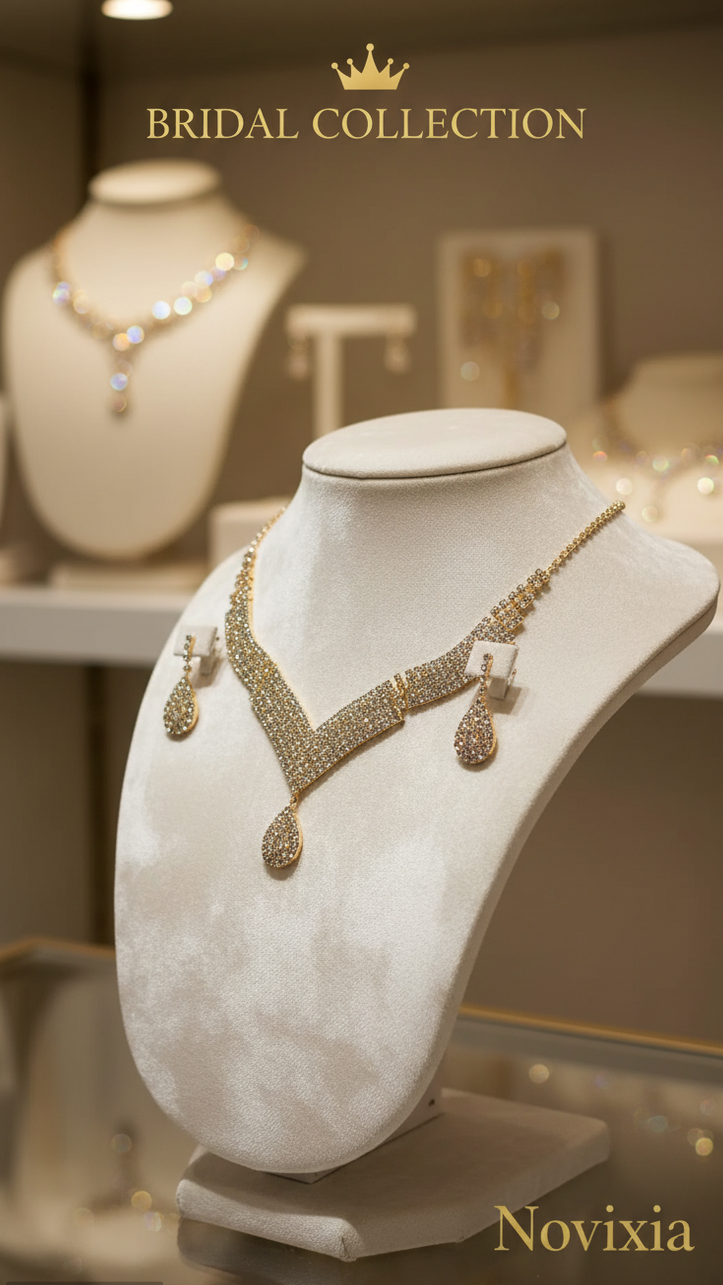 NOVIXA™ Love Drop Necklace &amp Earrings Set