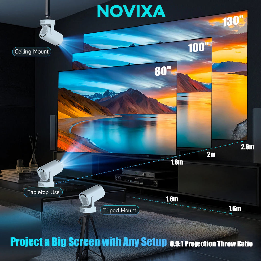 Mini Home Theater Projector 720P – Android WiFi & BT