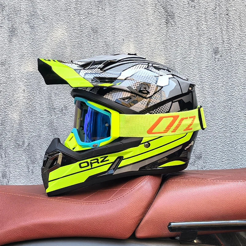DOT Motocross Motorcycle Helmet for Adult Riders