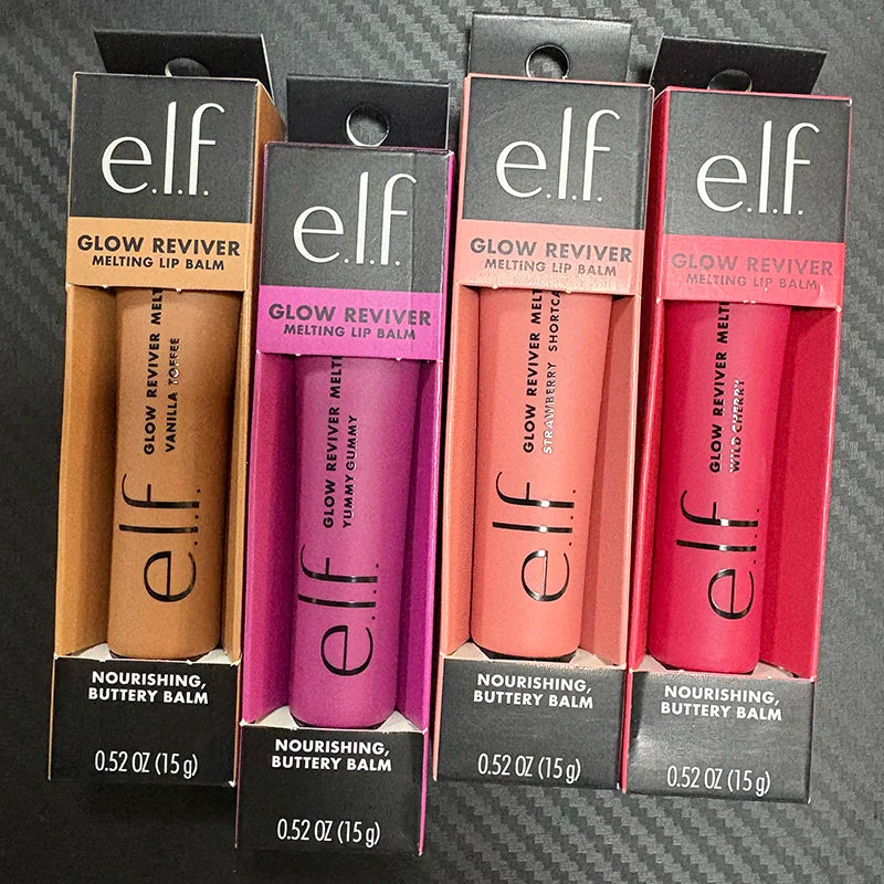 Elf Lip Balm Tinted Lip Gloss Lightweight Hydrating Nourishing Repairing Improve Lip Lines Dryness Create Naturally Plump Lips