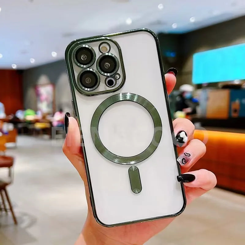 MagSafe iPhone Case with Camera Lens Protector — Drop Protection for iPhone 11–17