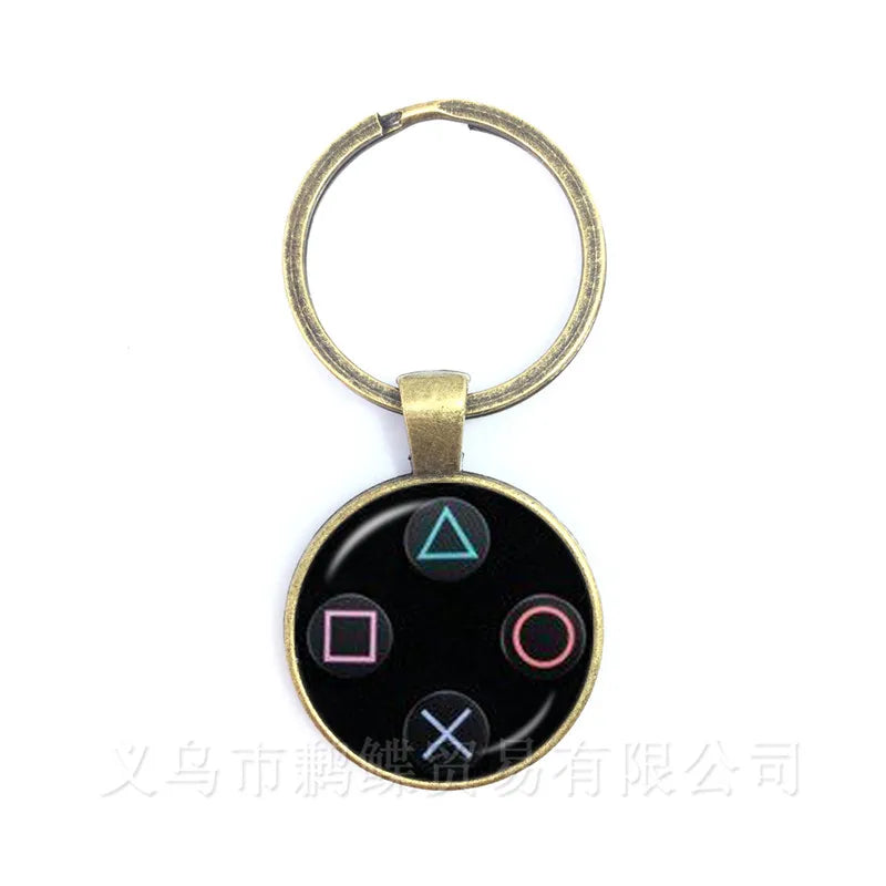 Retro Game Controller Keychain — Premium Zinc Alloy Gamer Gift