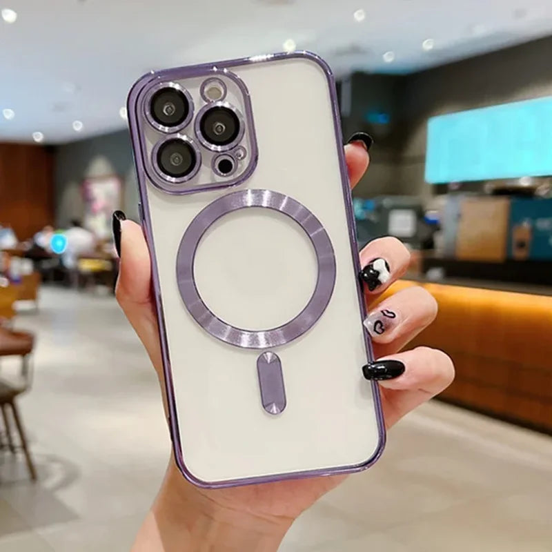 MagSafe iPhone Case with Camera Lens Protector — Drop Protection for iPhone 11–17