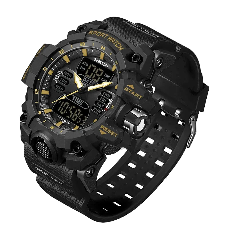 Men's Digital Sport Watch Analog Display 50M Waterproof