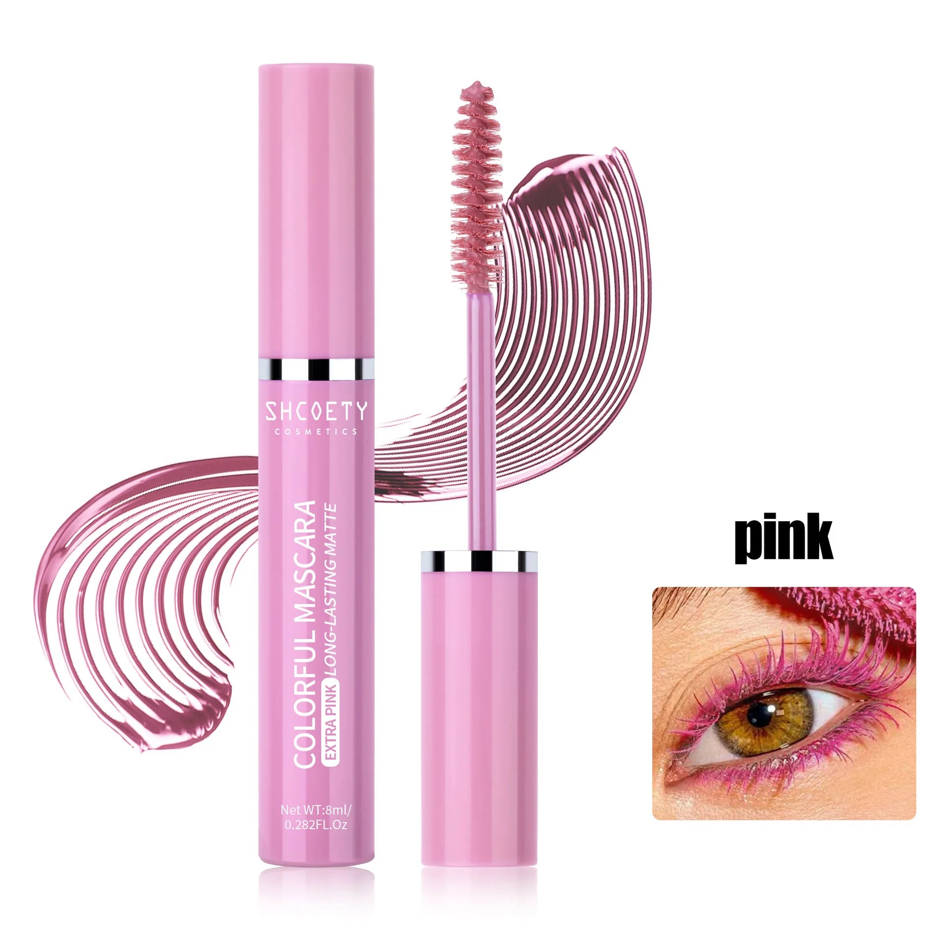 Blue 5D Curling Thick Mascara Long-wearing Waterproof Colorful Fast Dry Eyelash Extension Eye Lashes Christmas Stage Makeup