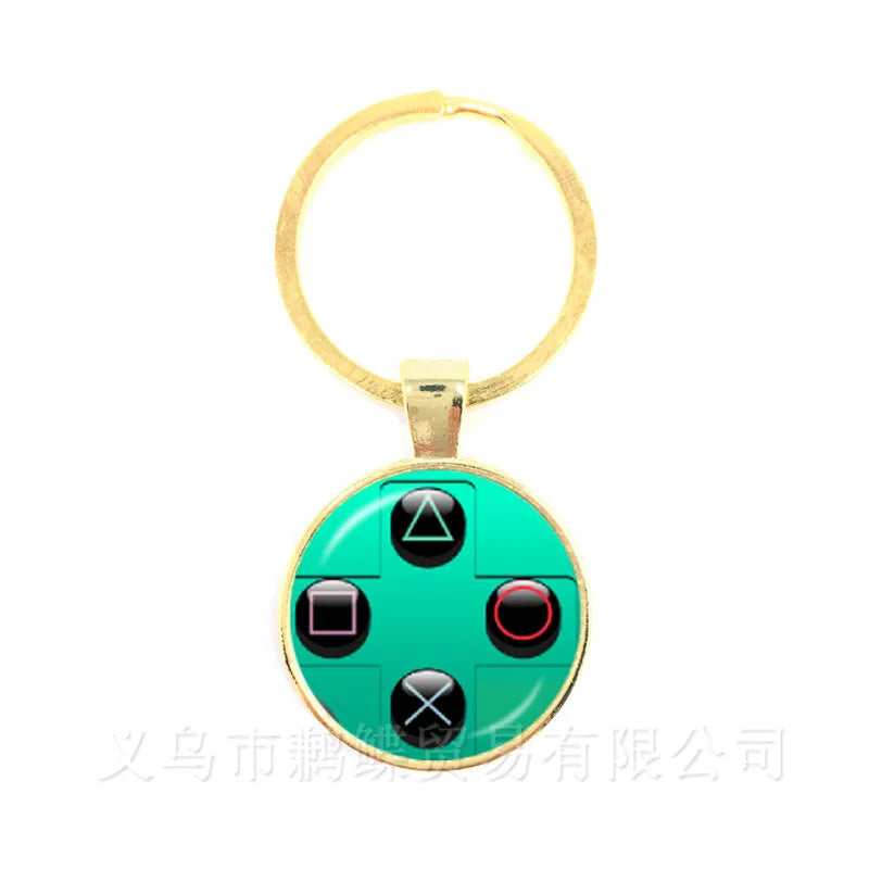 Retro Game Controller Keychain — Premium Zinc Alloy Gamer Gift