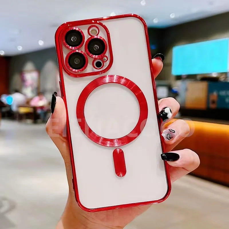 MagSafe iPhone Case with Camera Lens Protector — Drop Protection for iPhone 11–17