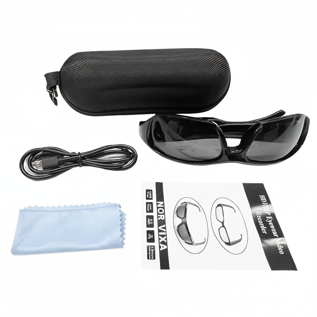 Novixa Now Vision Cam – 1080P Wearable Camera Glasses