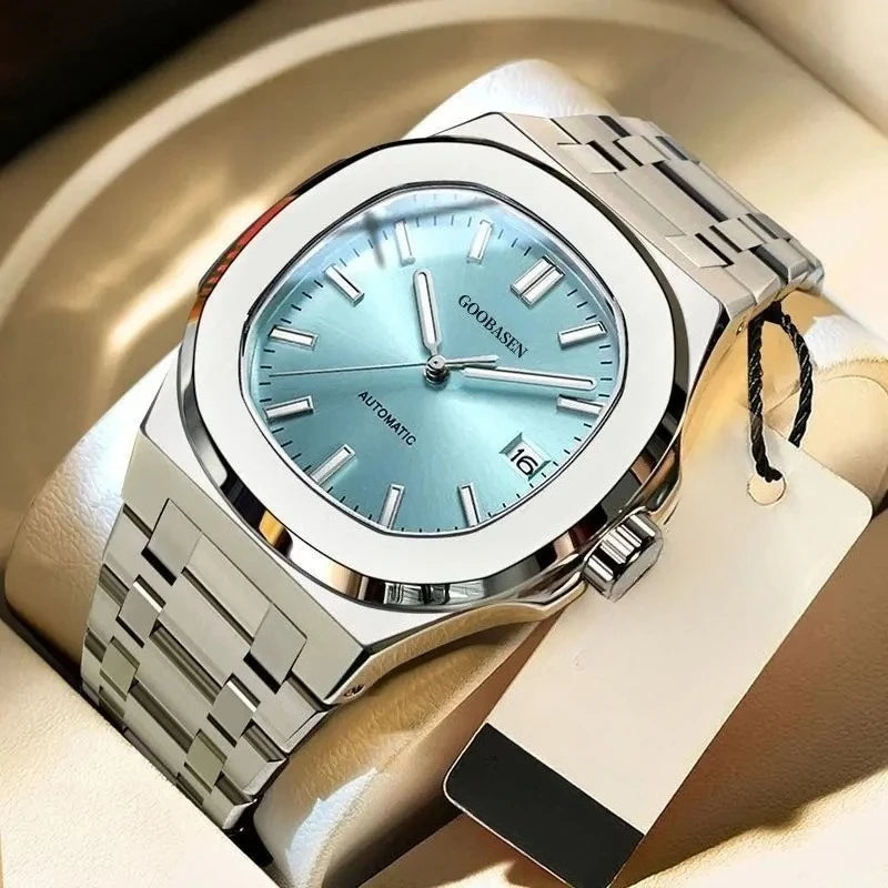 Men's Automatic Style Watch With Luminous Dial Stainless Steel