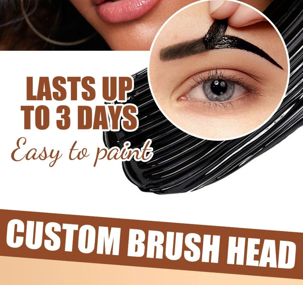 5 Color Peel-off Eyebrow Gel Cream Quick-Drying Lasting Tearing Eyebrow Dye Glue Waterproof Brow Tattoo Eyebrow Enhancer Tint