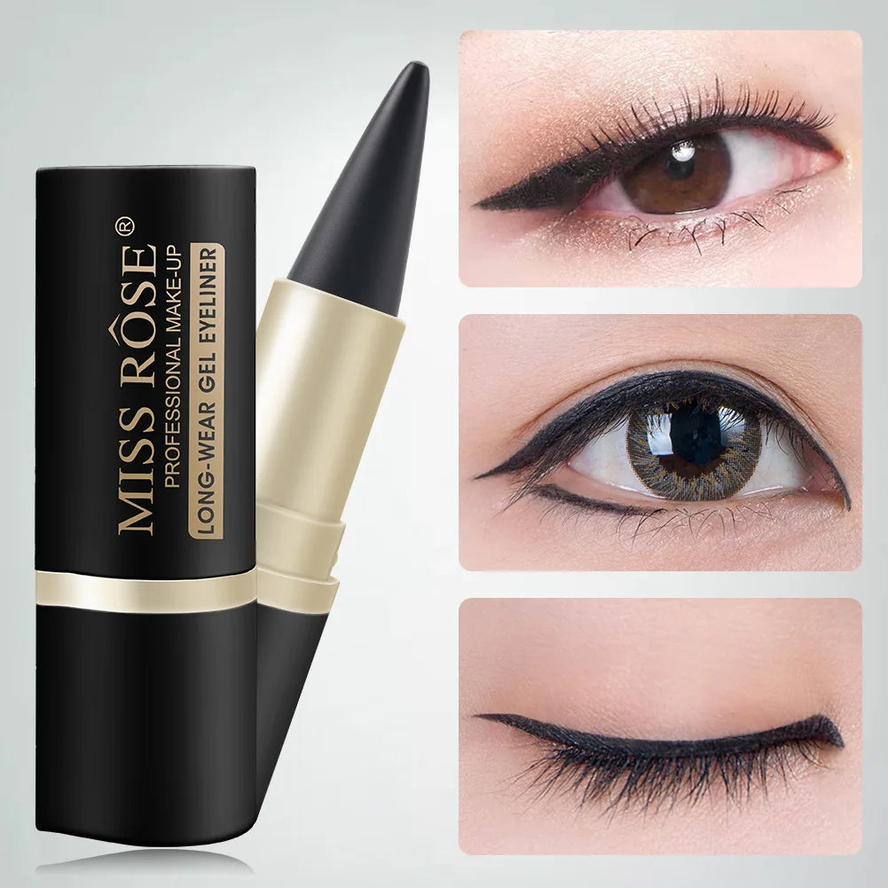 Eyeliner Pencil Natural Black Eyeliner Cream for Women Eye Liner Waterproof Smudge Smoky Eyeshadow Palette Halloween Makeup