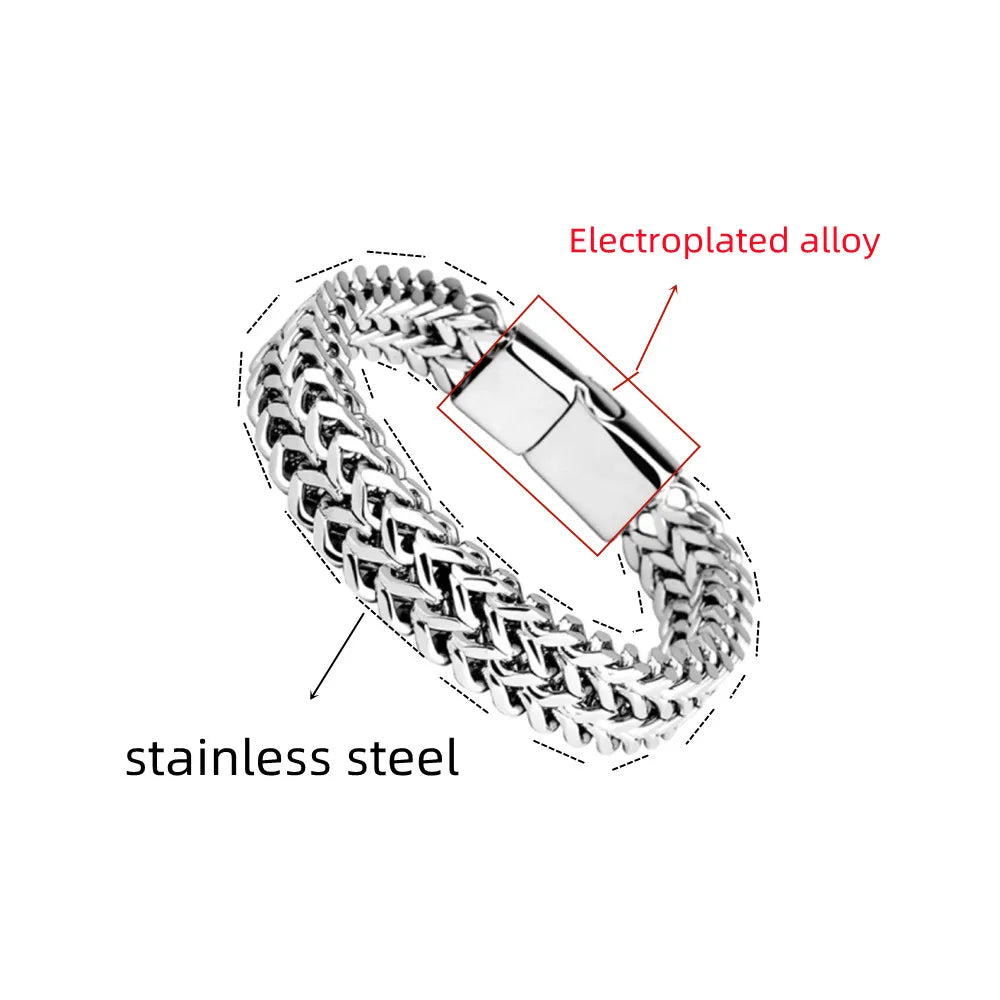 Stainless Steel Magnetic Buckle Bracelet