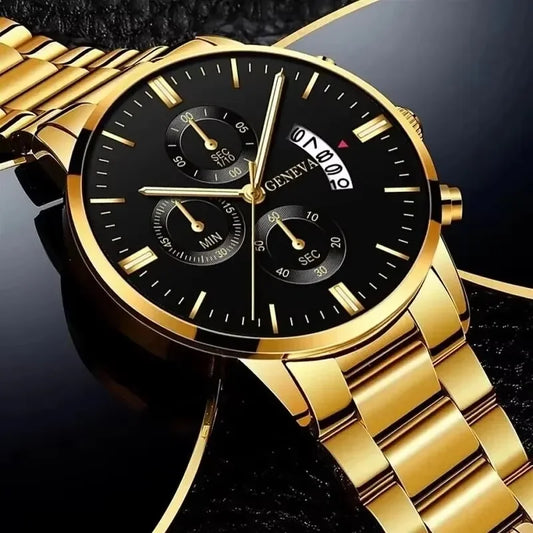 Men’s Alloy Quartz Dress Watch – Slim 40 mm Dial