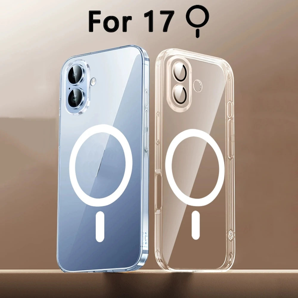MagSafe Magnetic Clear Case For iPhone 17 Series