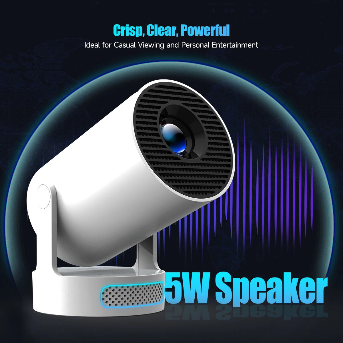 Mini Home Theater Projector 720P – Android WiFi & BT