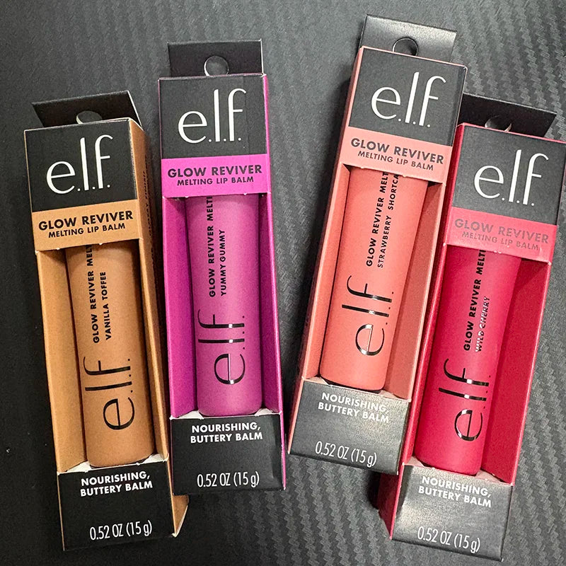 Elf Lip Balm Tinted Lip Gloss Lightweight Hydrating Nourishing Repairing Improve Lip Lines Dryness Create Naturally Plump Lips