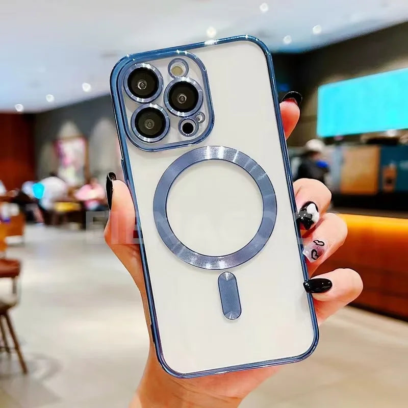 MagSafe iPhone Case with Camera Lens Protector — Drop Protection for iPhone 11–17