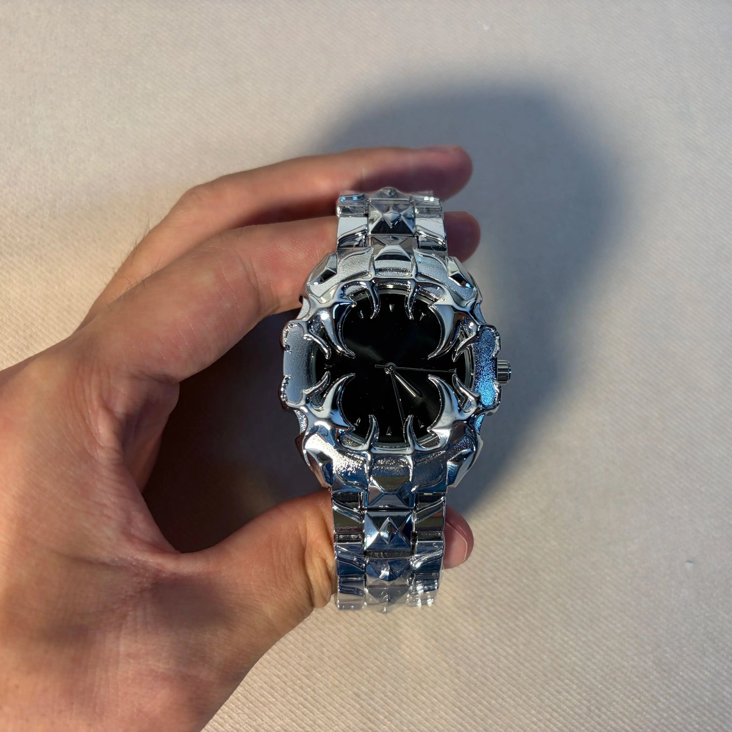 DENVOSI Y2K Gothic Claw Watch — Detachable Dial, Luminous Hands, 3Bar Water Resistant