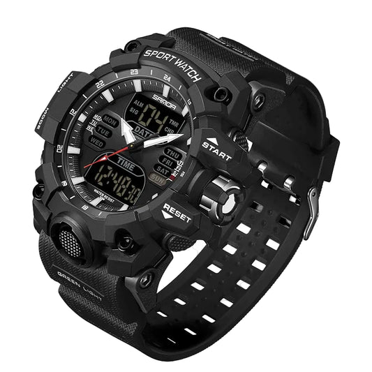 Men's Digital Sport Watch Analog Display 50M Waterproof