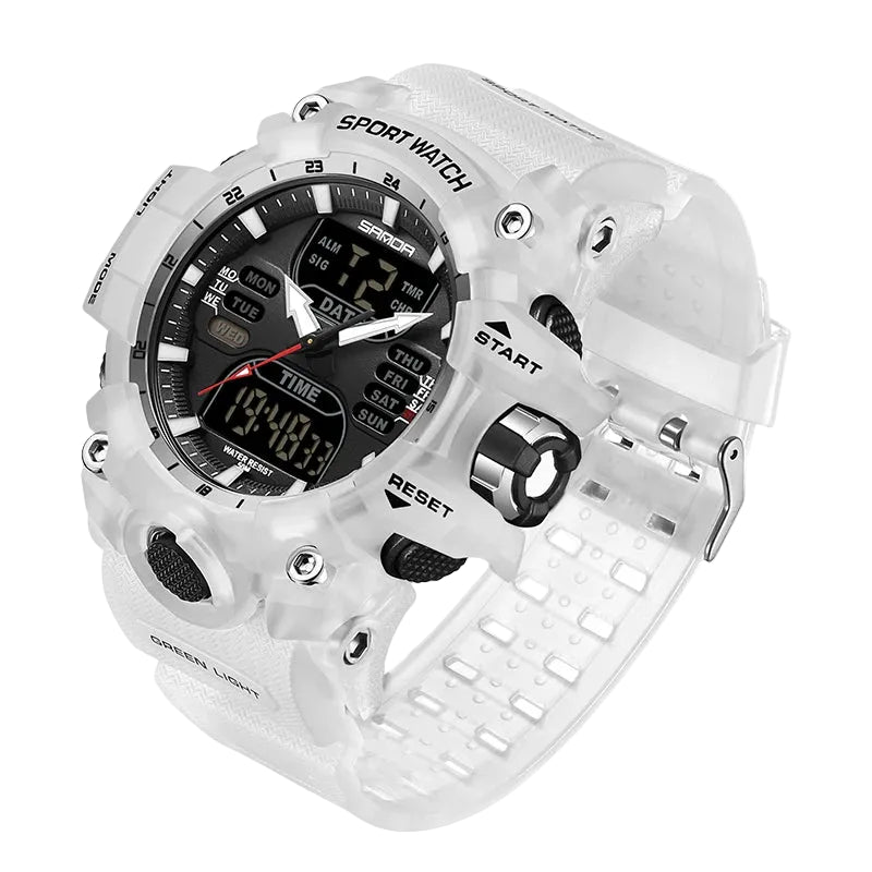 Men's Digital Sport Watch Analog Display 50M Waterproof