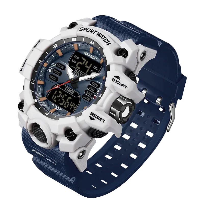 Men's Digital Sport Watch Analog Display 50M Waterproof