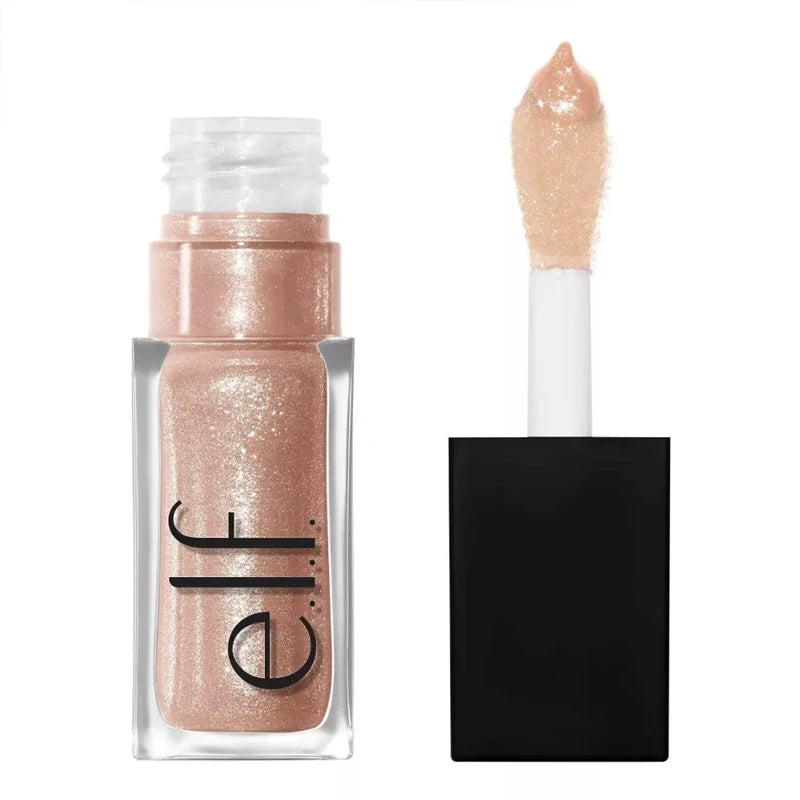 Elf New Glow Reviver Lip Gloss Candy Divine Wine Tinted Lightweight Moisturizing Nutritious Lip Oil Plump Lip Makeup Cosmetics