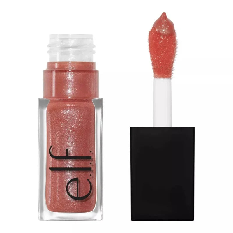 Elf New Glow Reviver Lip Gloss Candy Divine Wine Tinted Lightweight Moisturizing Nutritious Lip Oil Plump Lip Makeup Cosmetics