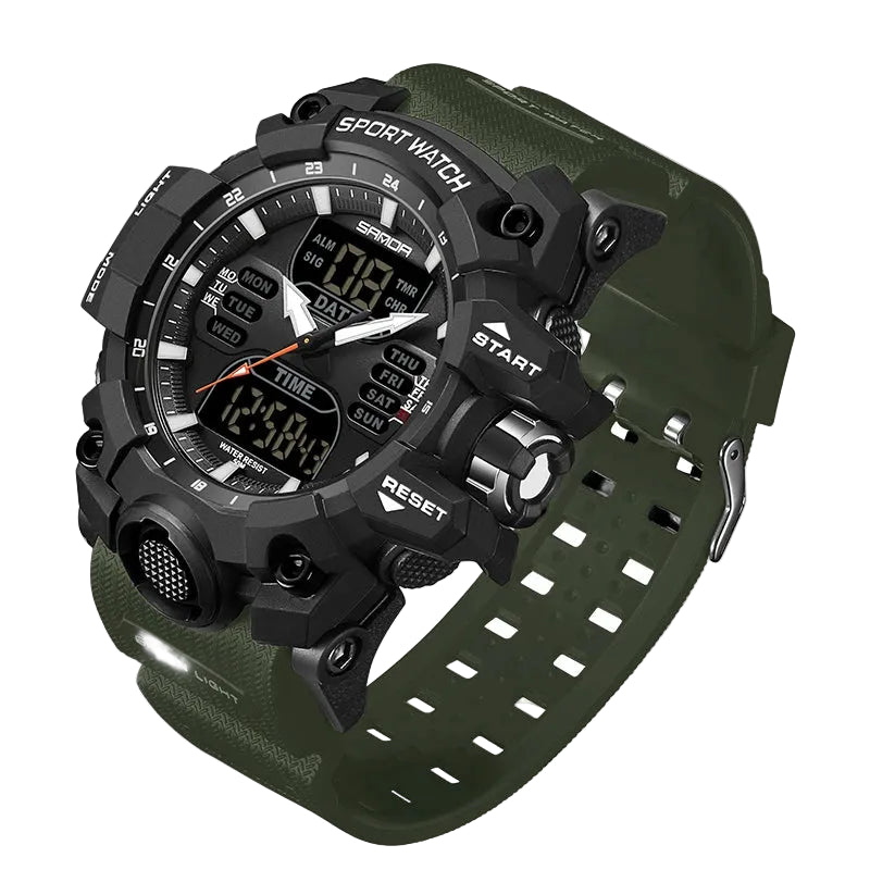 Men's Digital Sport Watch Analog Display 50M Waterproof