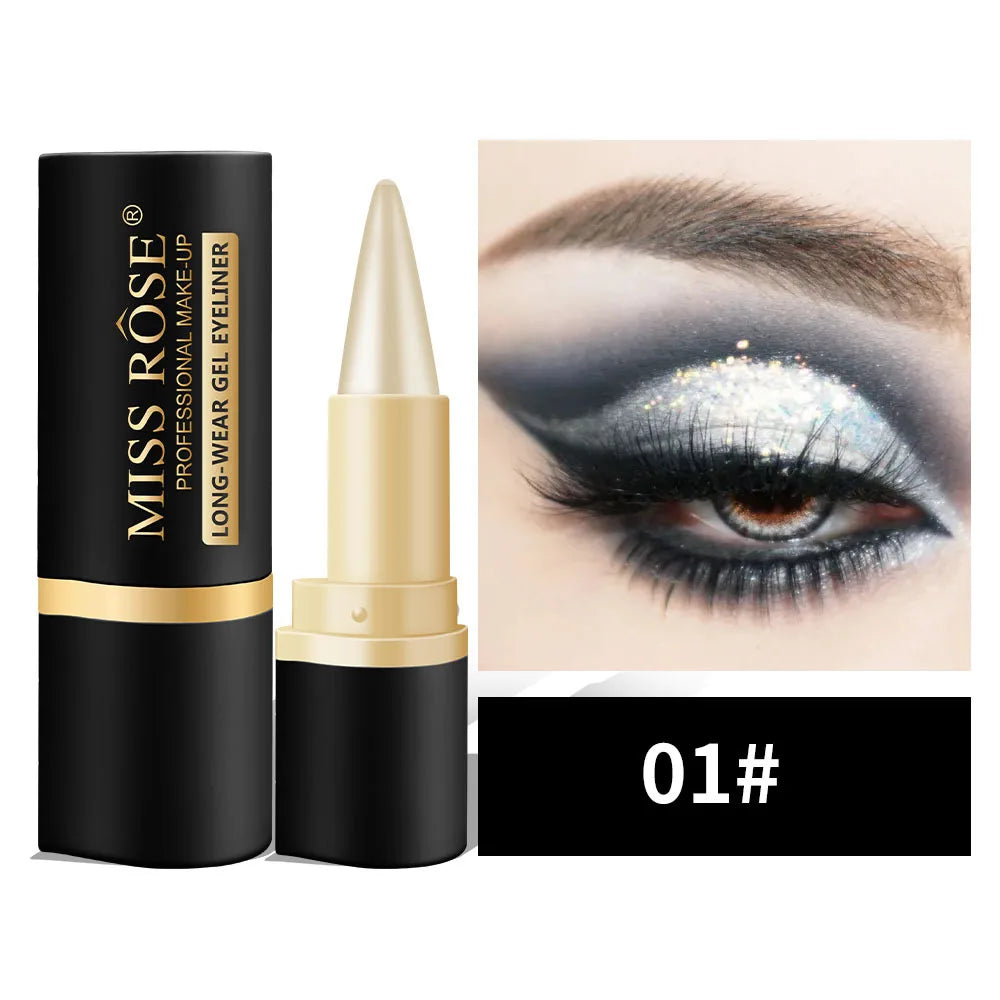 Eyeliner Pencil Natural Black Eyeliner Cream for Women Eye Liner Waterproof Smudge Smoky Eyeshadow Palette Halloween Makeup