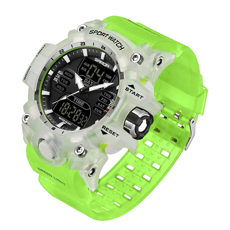 Men's Digital Sport Watch Analog Display 50M Waterproof