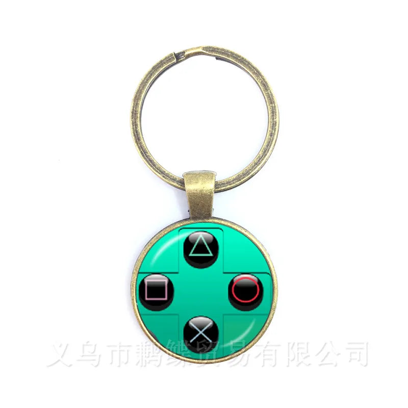 Retro Game Controller Keychain — Premium Zinc Alloy Gamer Gift