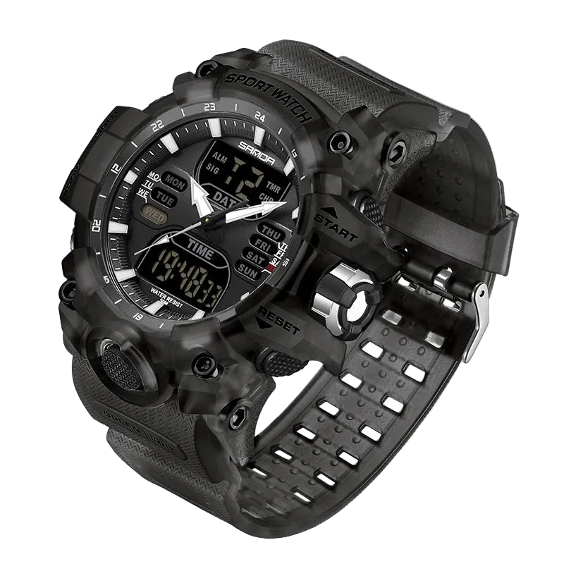 Men's Digital Sport Watch Analog Display 50M Waterproof