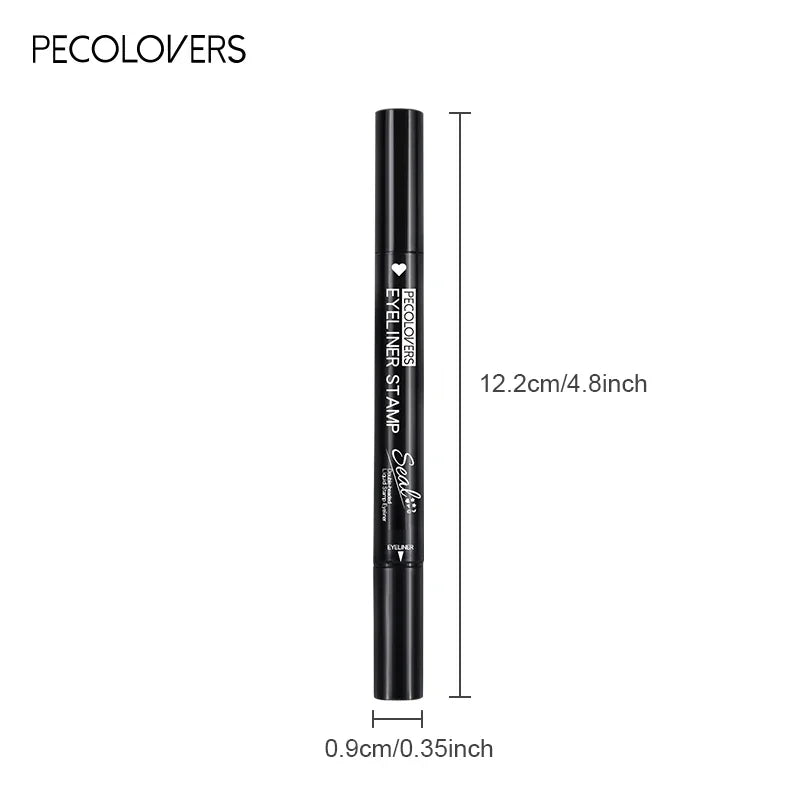 1PC Waterproof Double-headed Eyeliner - Including Star/love/moon Pattern, Quick Drying, Suitable for Beginners and Professionals
