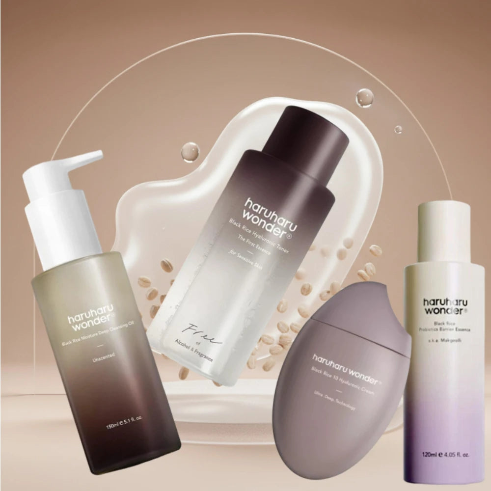 Haruharu Black Rice Set – Hydration & Glow Trio