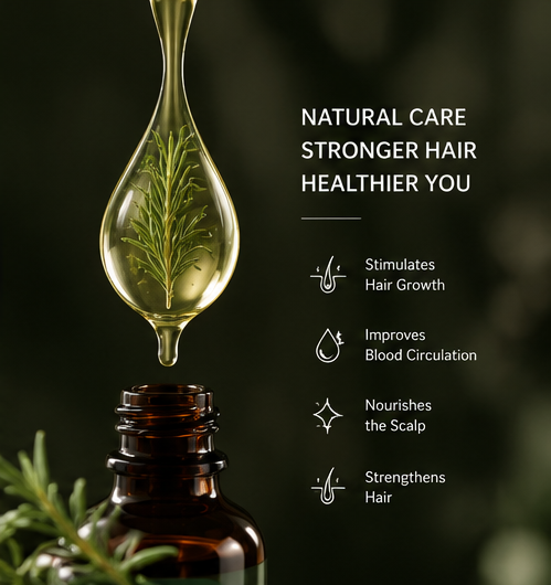Rosemary Hair Oil Essence — Scalp Nourishment, Growth Support & Shine
