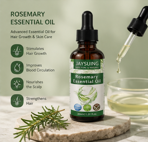 Rosemary Hair Oil Essence — Scalp Nourishment, Growth Support & Shine