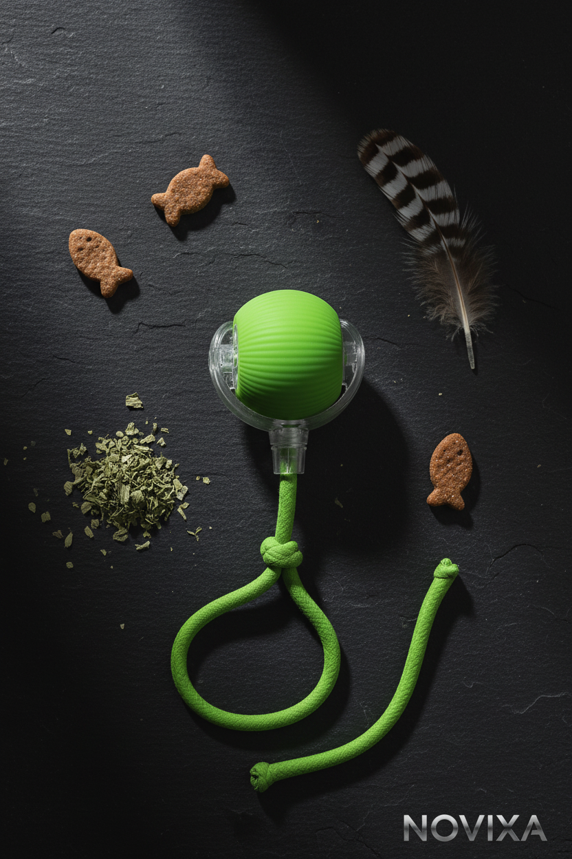 NOVIXA Cat Ball – Flat Lay